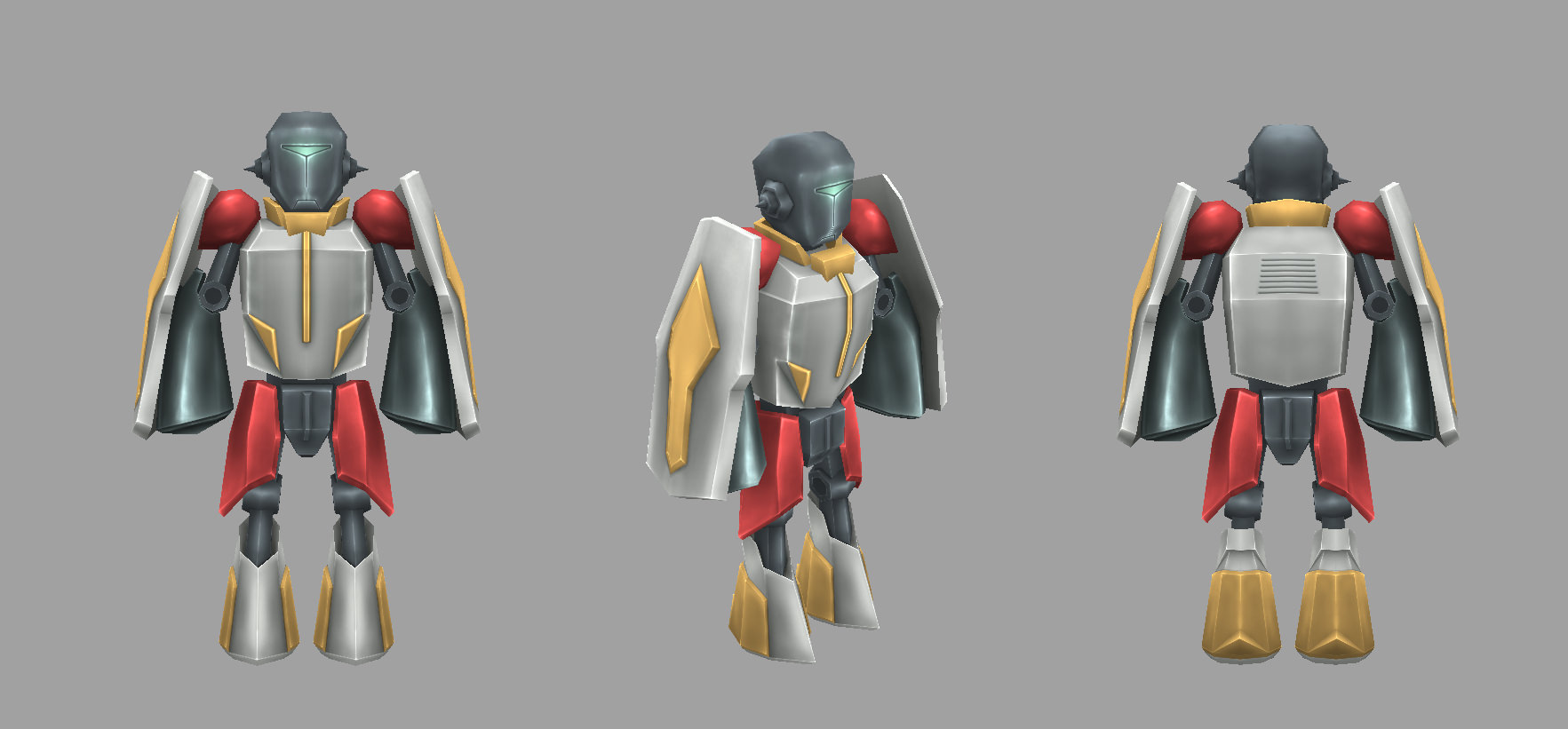 Full collection of 70 robots Low-poly 3D model_17