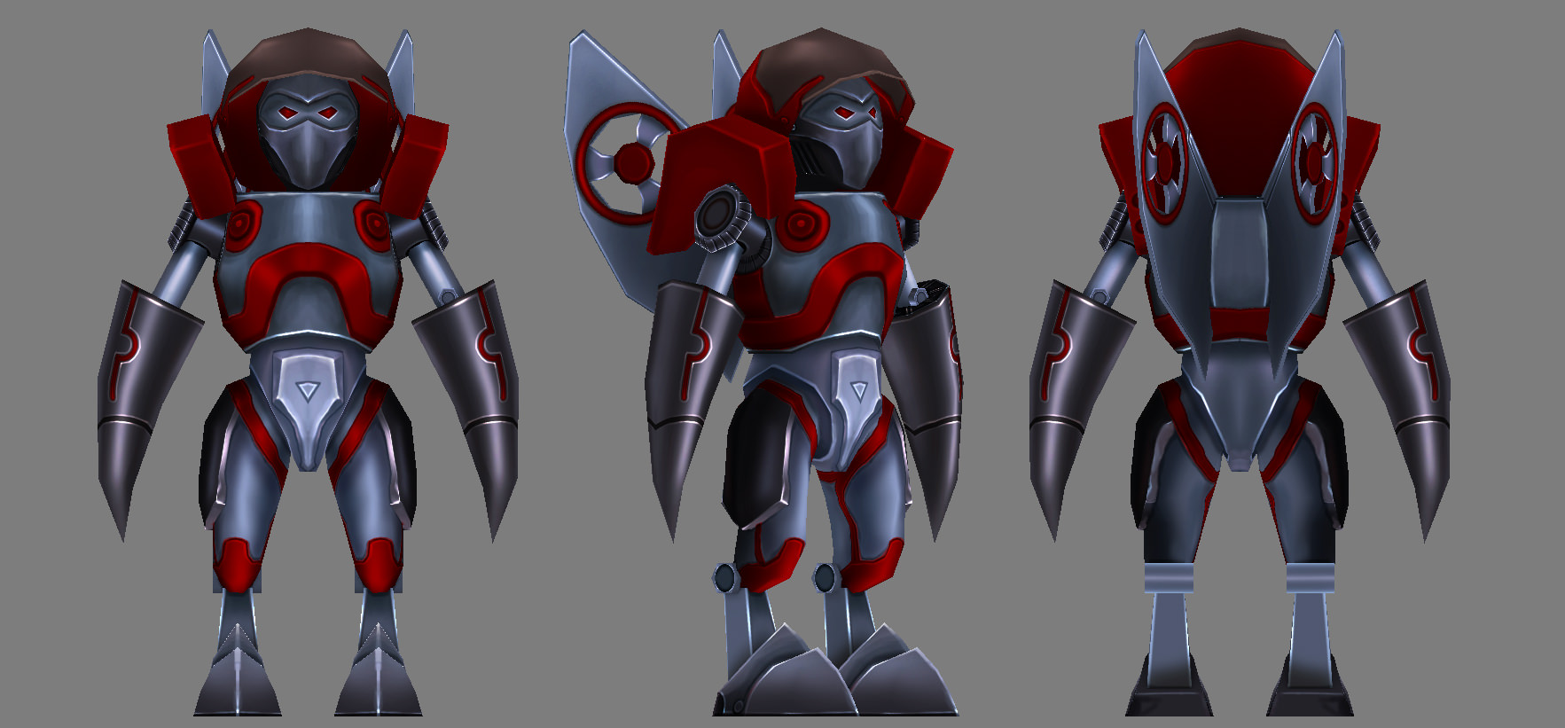 Full collection of 70 robots Low-poly 3D model_10