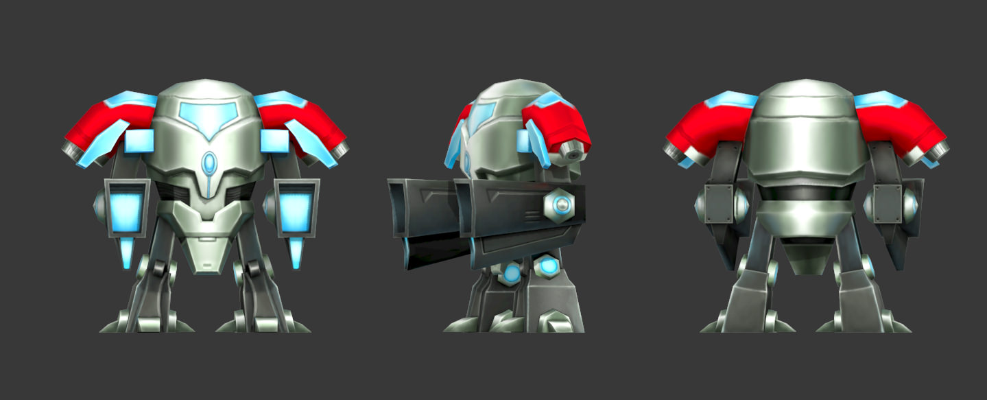 Full collection of 70 robots Low-poly 3D model_22