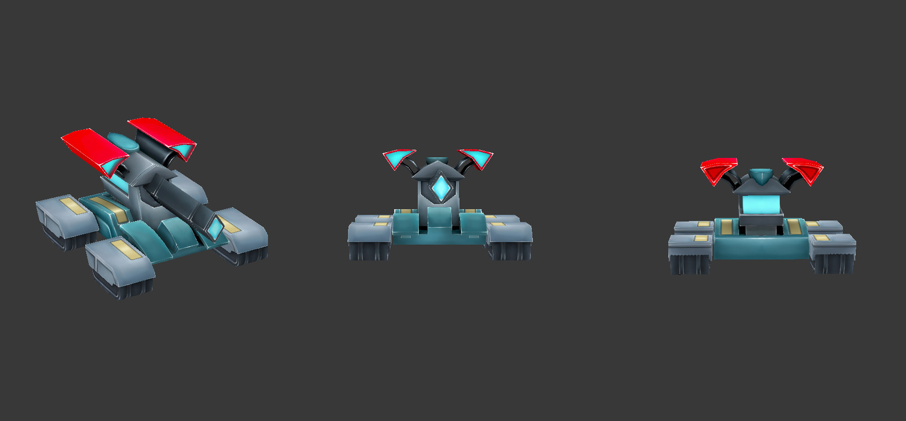 Full collection of 70 robots Low-poly 3D model_30