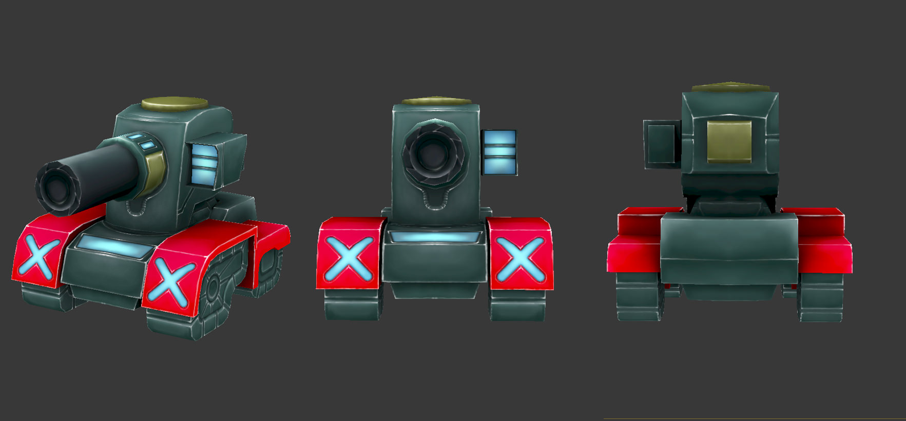 Full collection of 70 robots Low-poly 3D model_28
