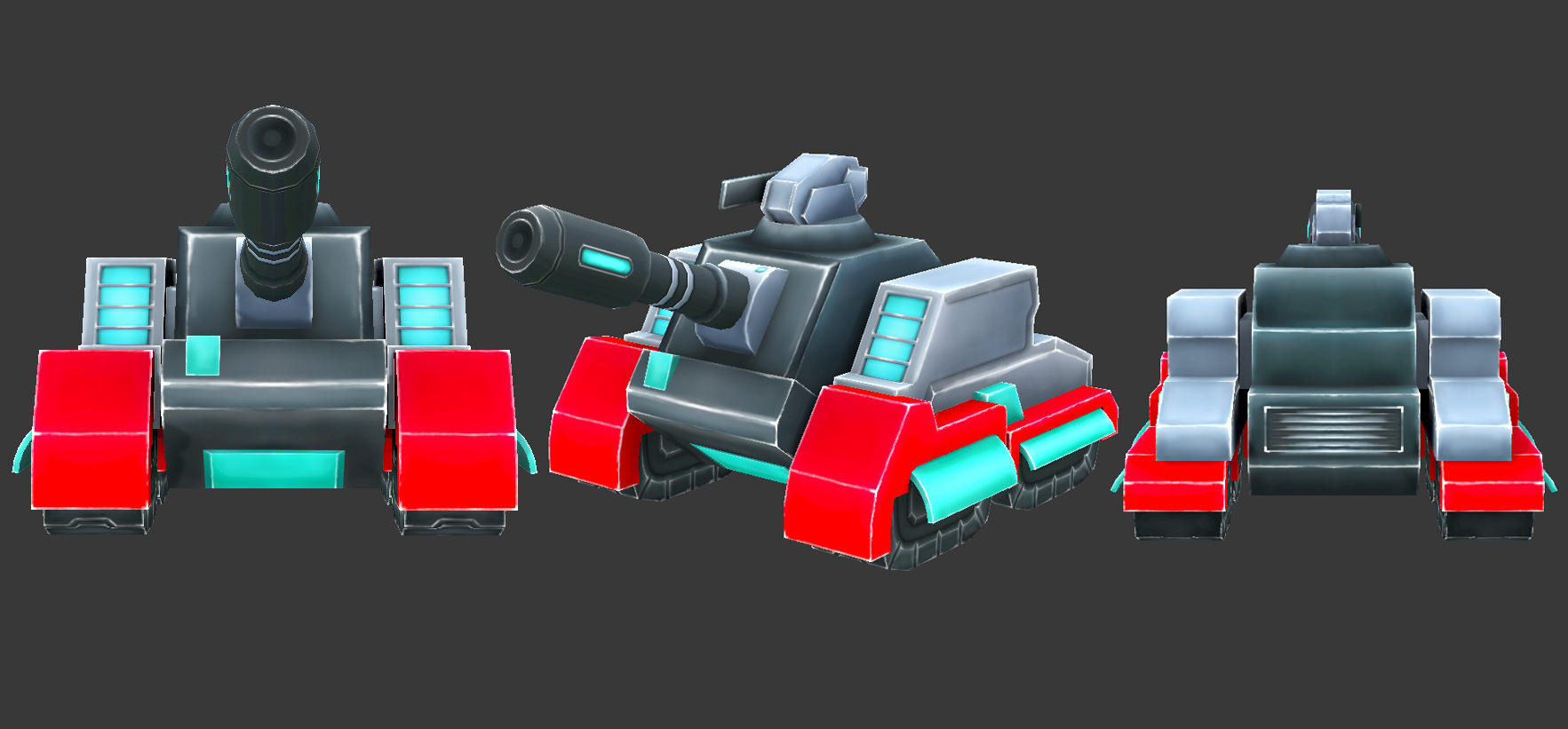 Full collection of 70 robots Low-poly 3D model_31