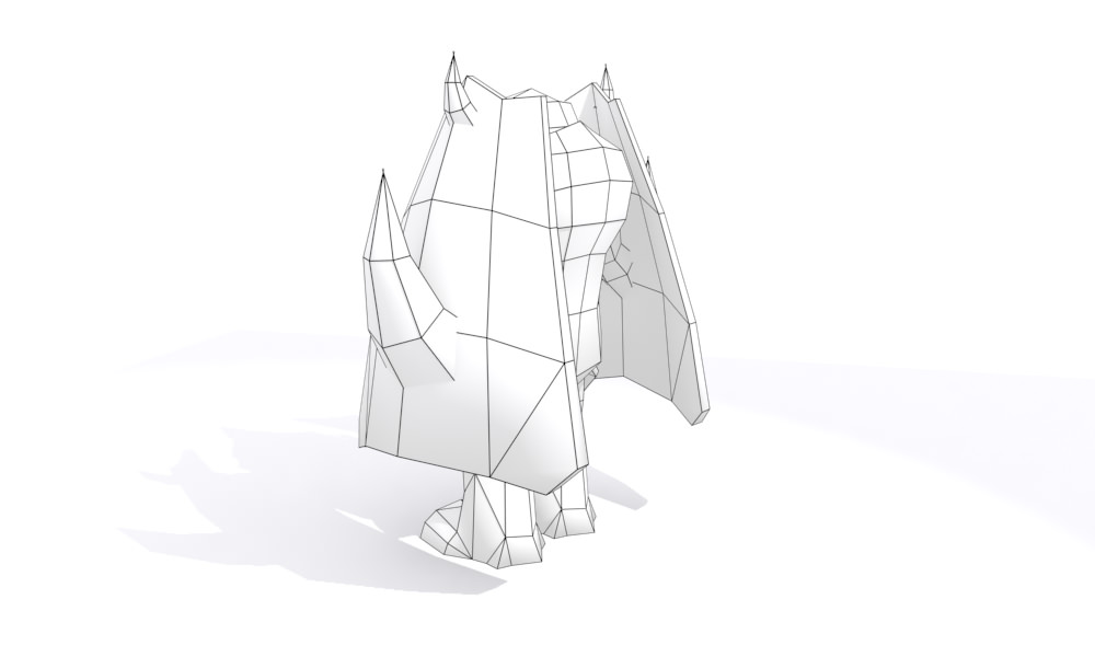 Full collection of 70 robots Low-poly 3D model_40