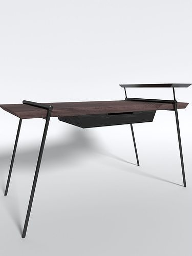Modern minimalistic office desk 3D model