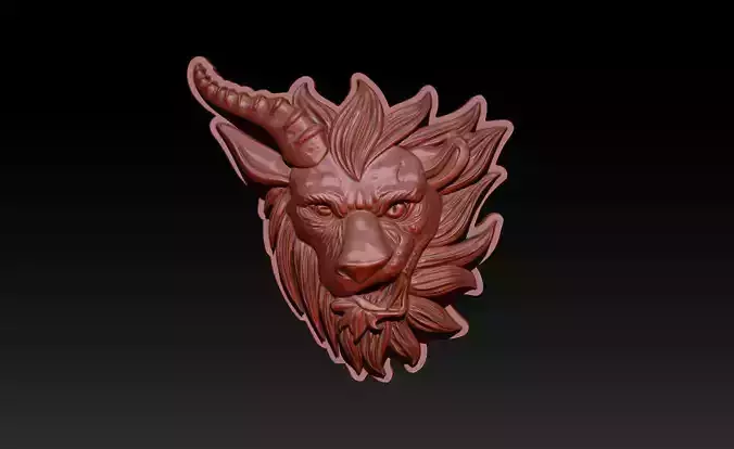 Chimera - Lion Goat Head 