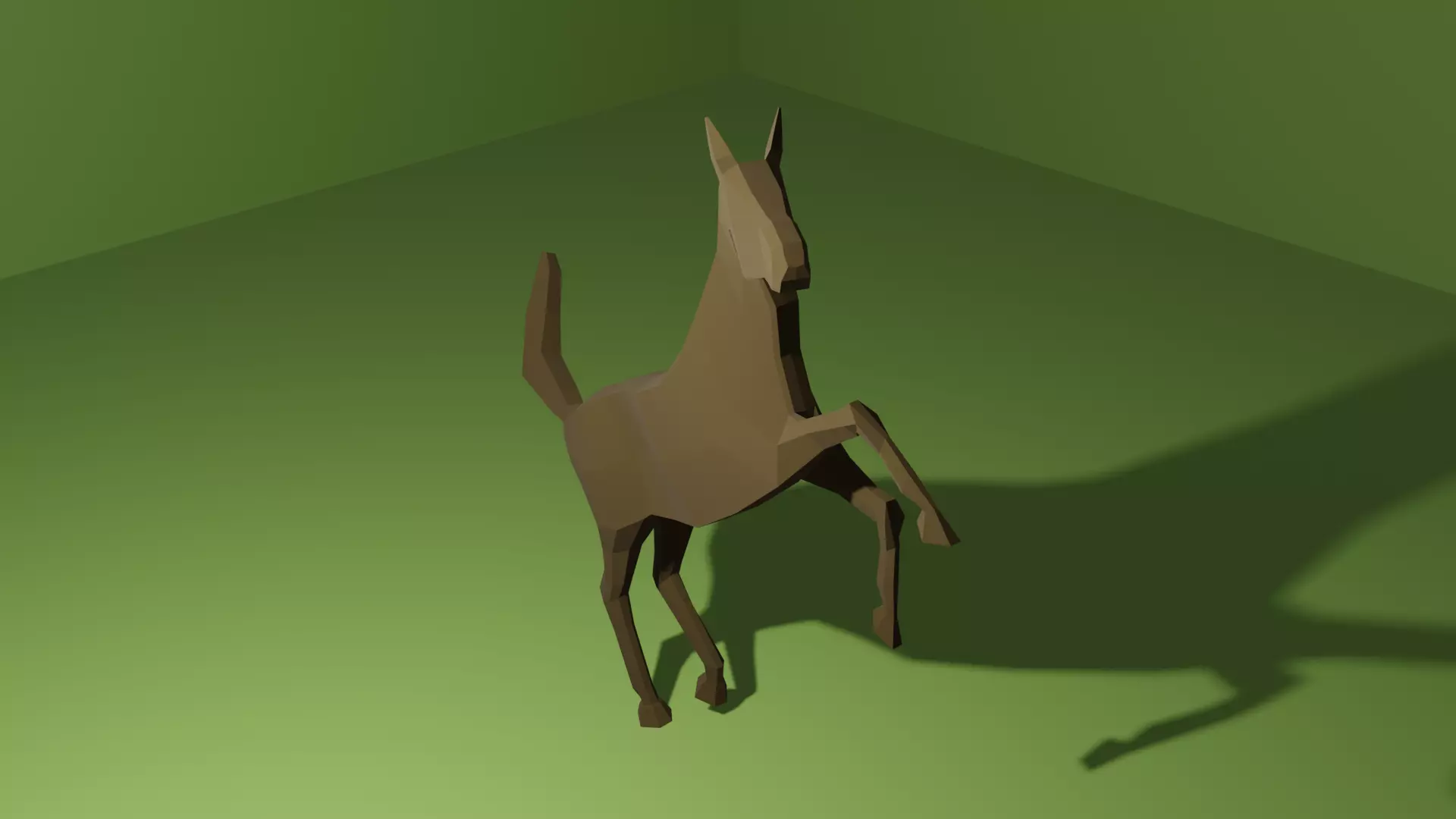 Low Poly Horse Free low-poly 3D model