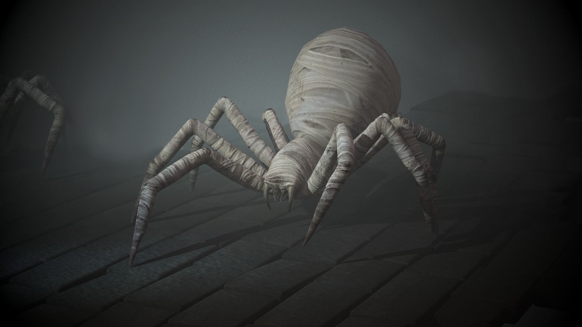 Spider mummy - Game Ready Low-poly 3D model Low-poly 3D model_6