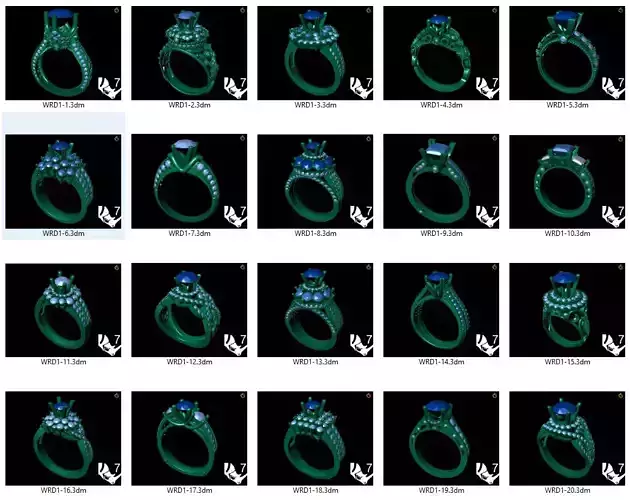 Collection of 20 ladies diamond rings - 1