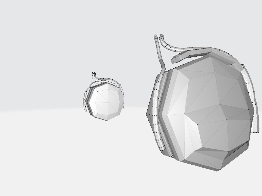 Audio Headset Low-poly 3D model_17