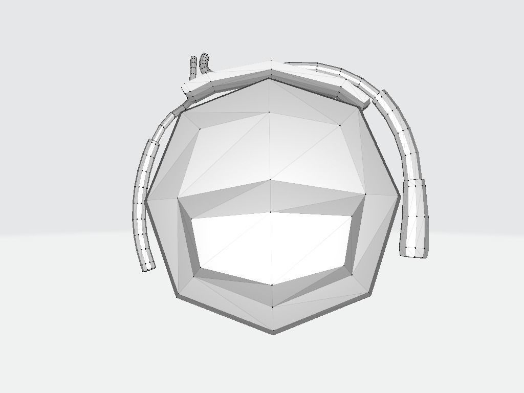 Audio Headset Low-poly 3D model_15