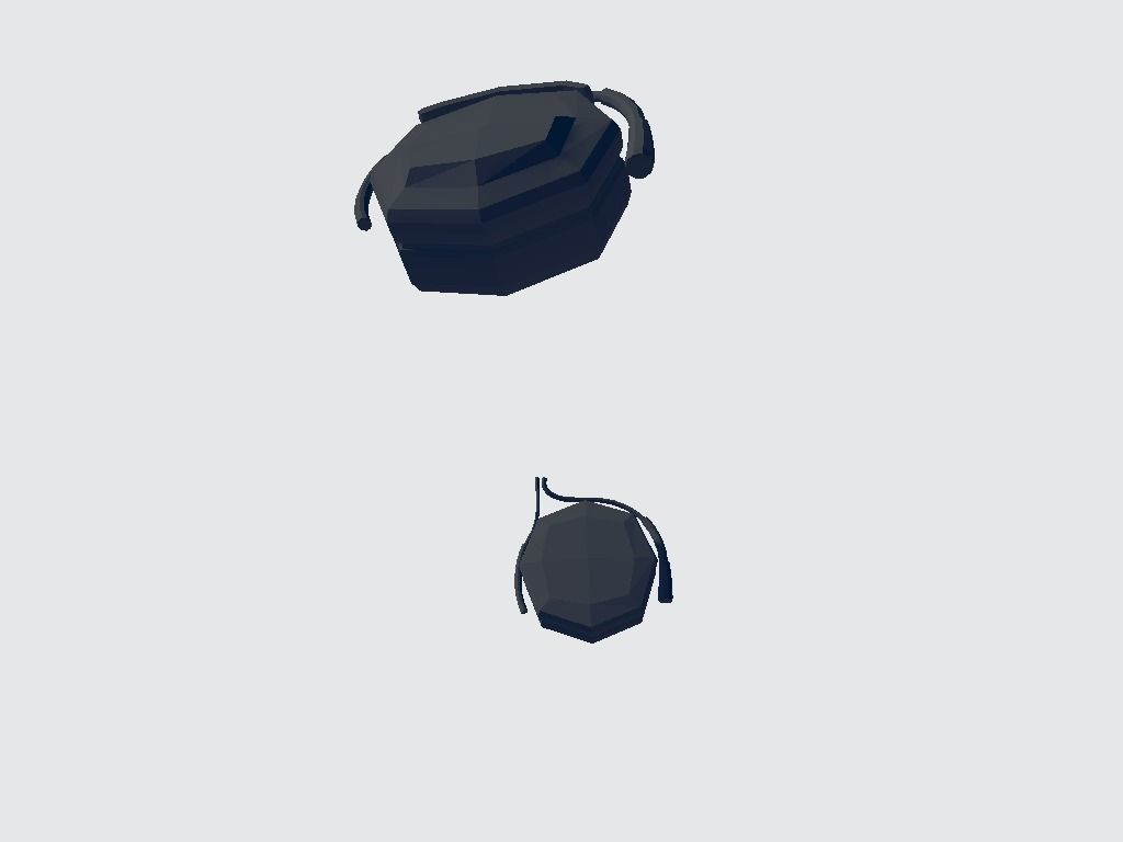 Audio Headset Low-poly 3D model_9