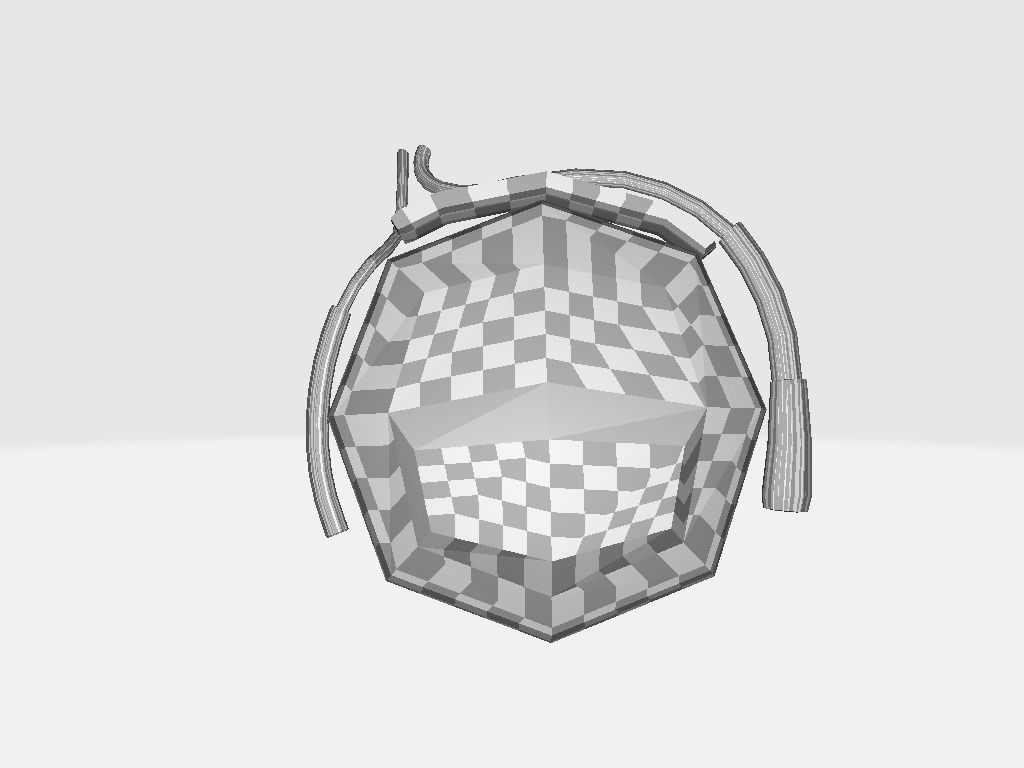 Audio Headset Low-poly 3D model_19