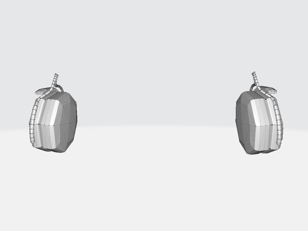 Audio Headset Low-poly 3D model_18