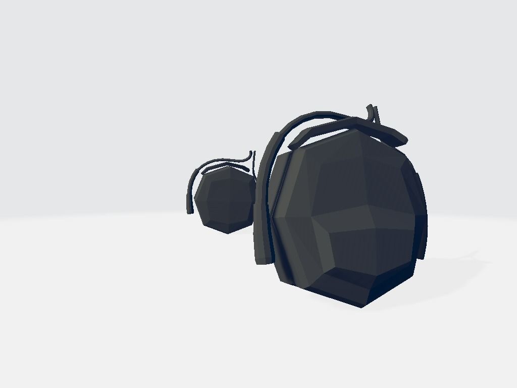 Audio Headset Low-poly 3D model_4