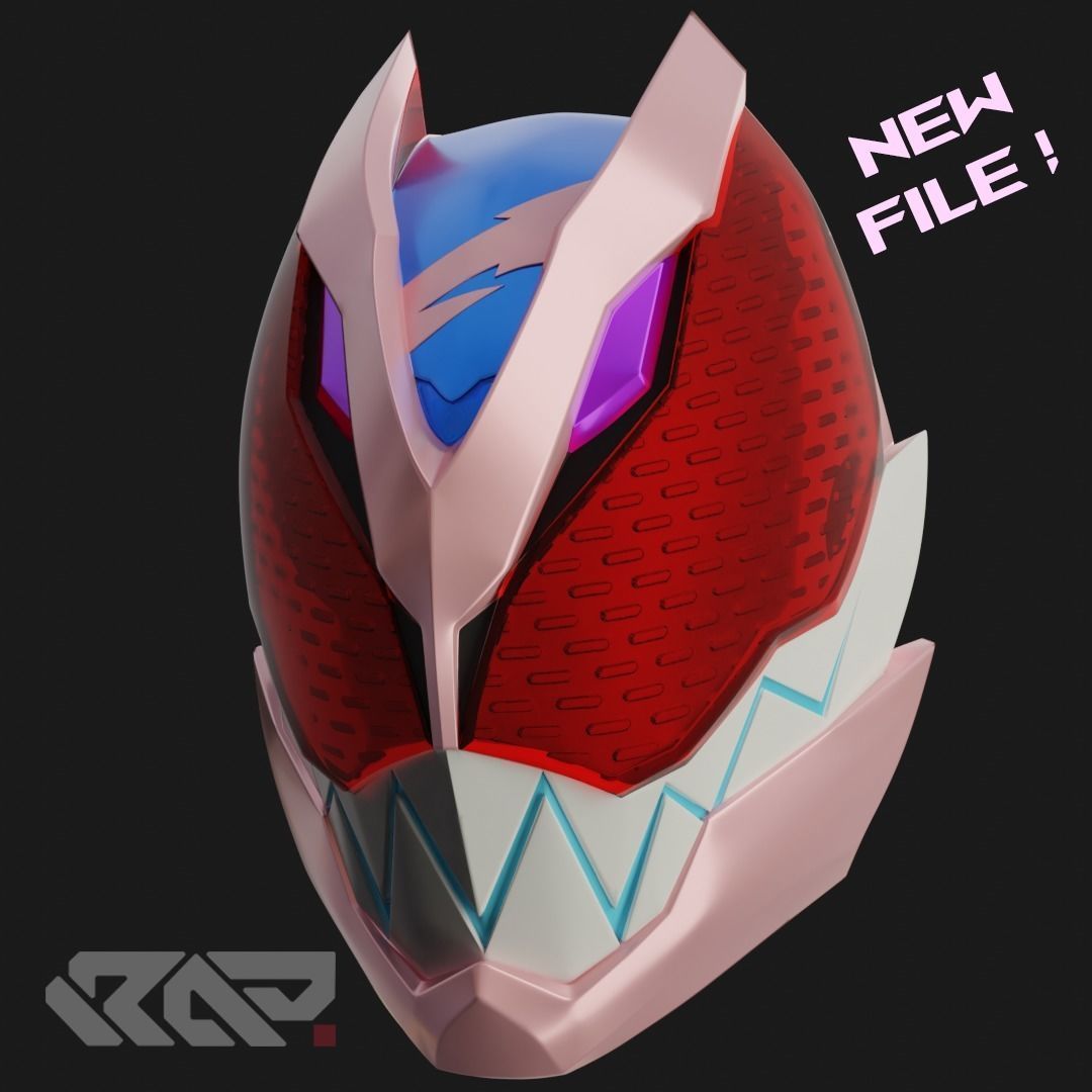 kamen rider Revice Helmet 3D print model_2