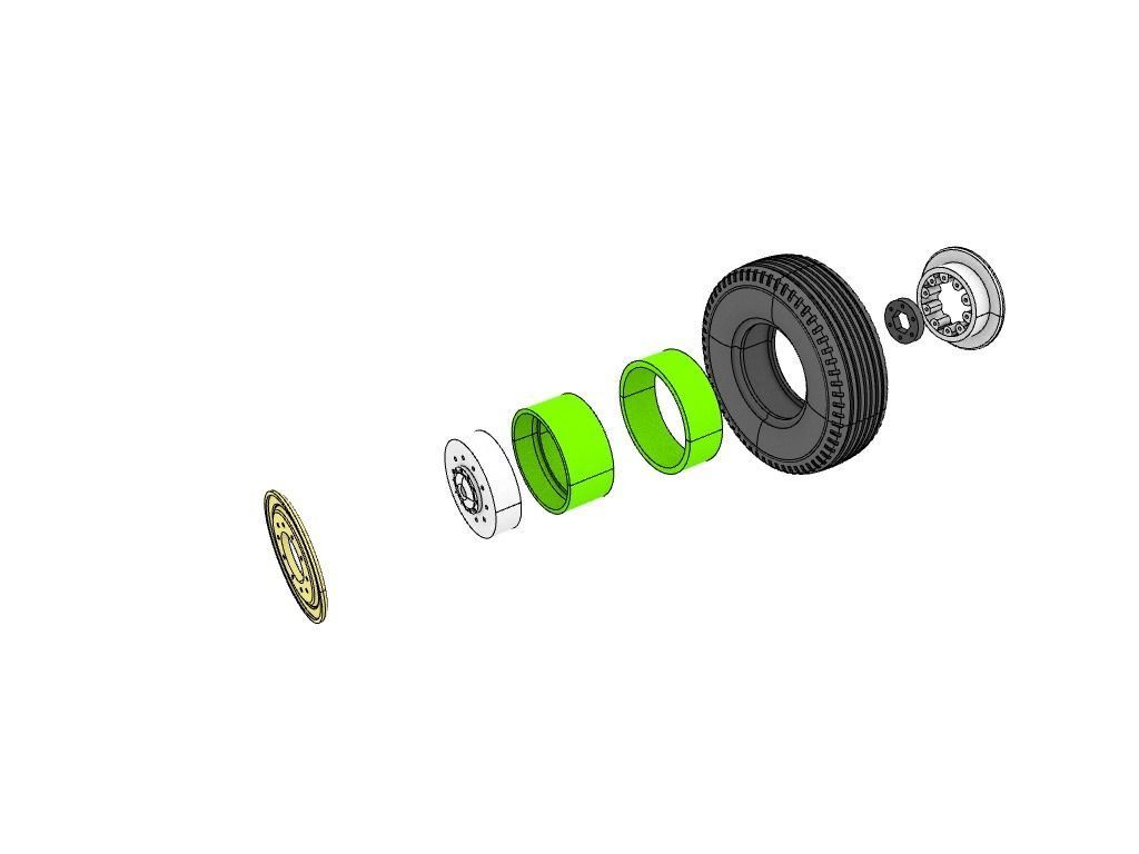 1 point 9 inch wheel design for rc scale model 3D print model_5