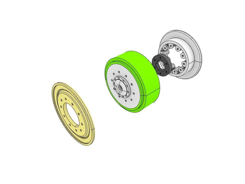 1 point 9 inch wheel design for rc scale model 3D print model_3