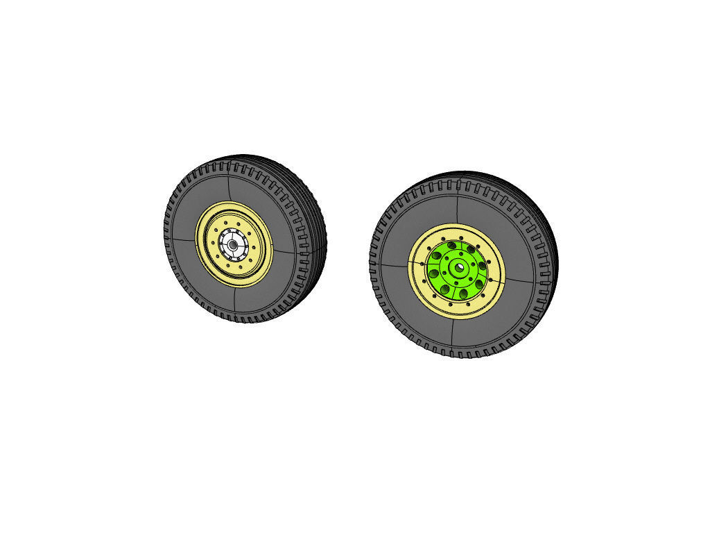 1 point 9 inch wheel design for rc scale model 3D print model_1