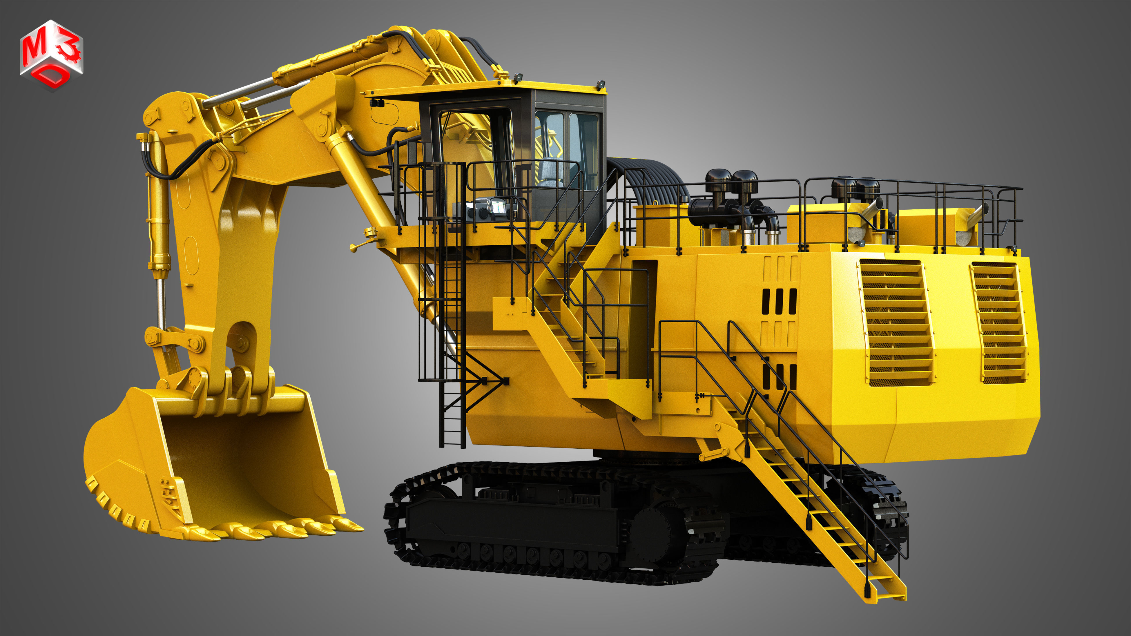 6030 FS - Hydraulic Mining Excavator 3D model_3