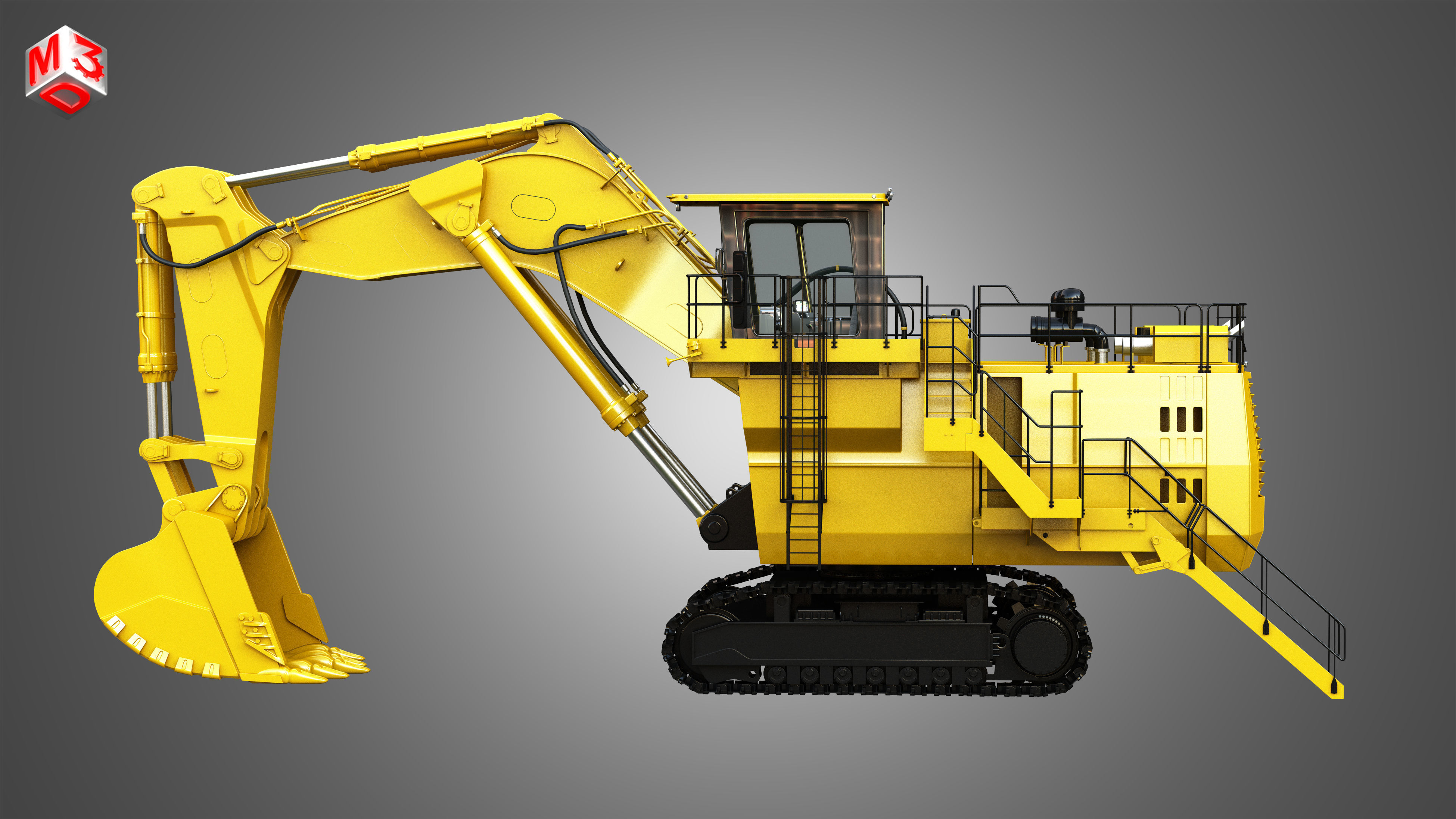 6030 FS - Hydraulic Mining Excavator 3D model_4