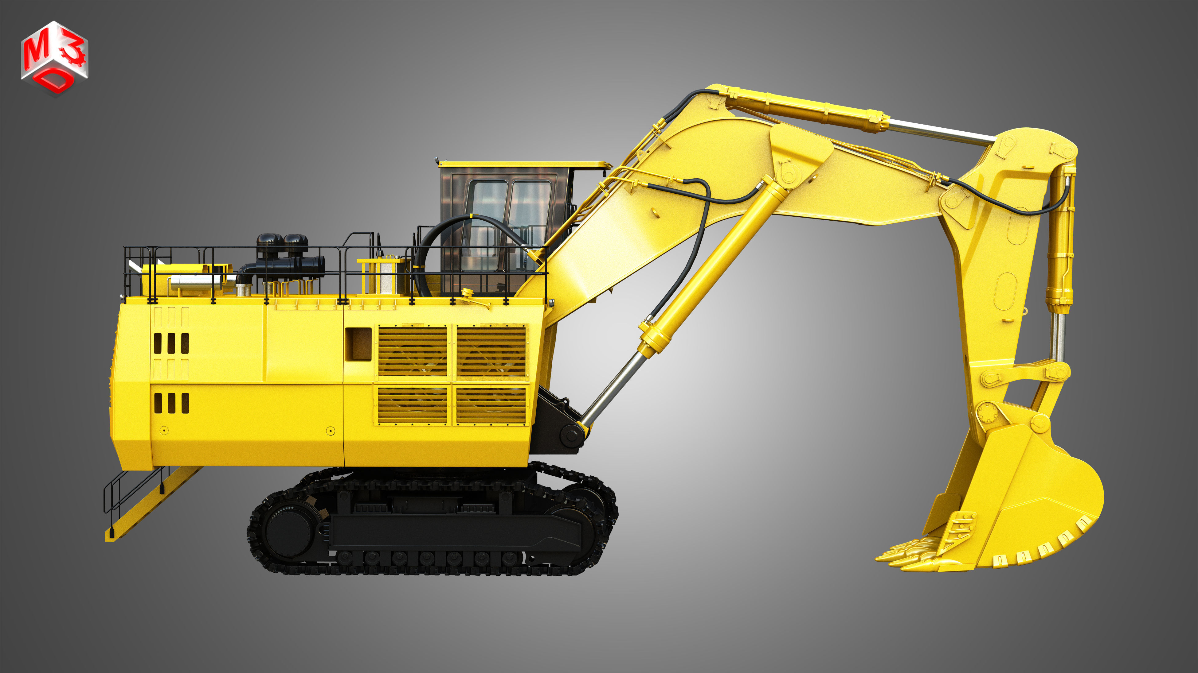 6030 FS - Hydraulic Mining Excavator 3D model_5