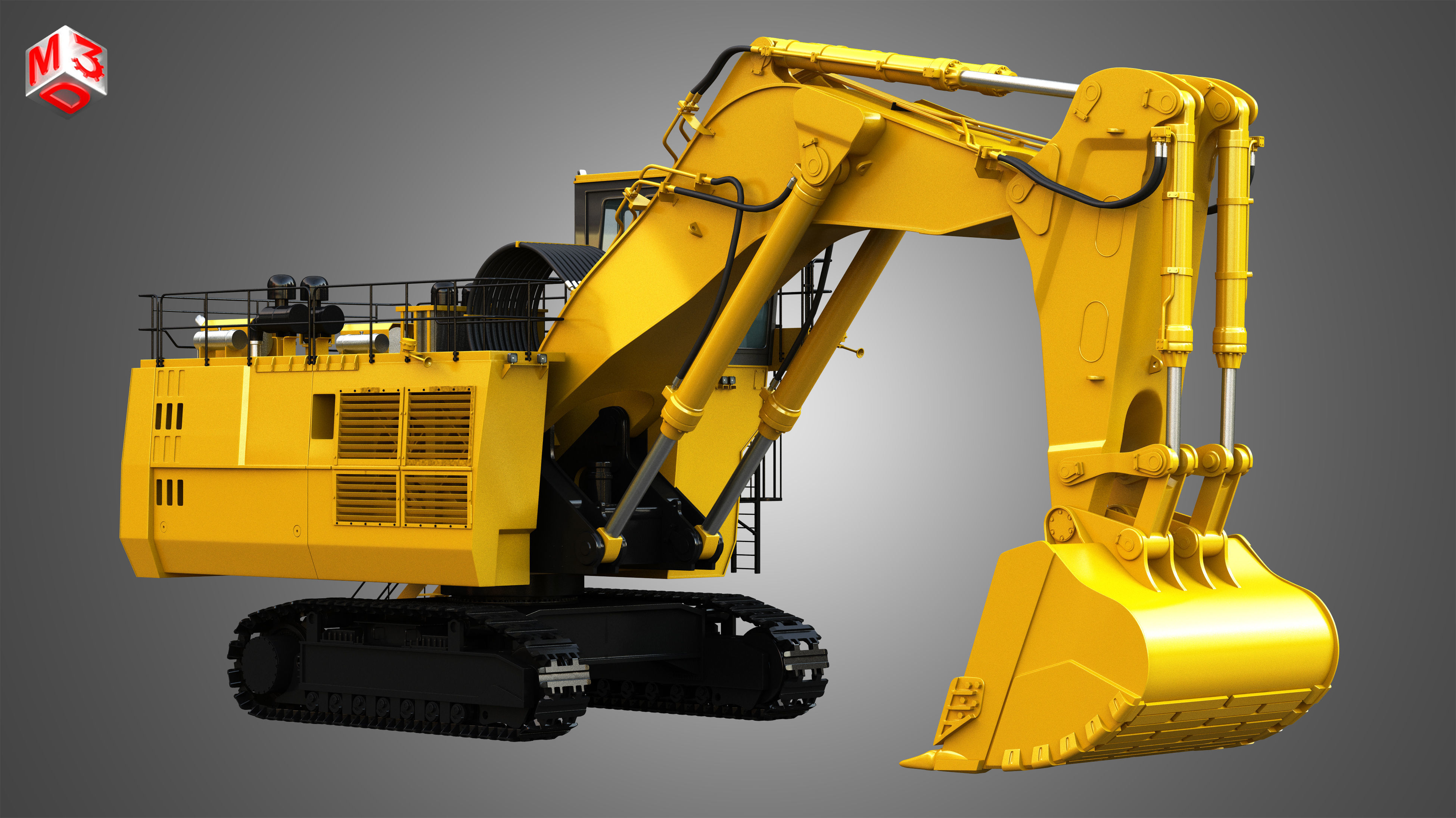 6030 FS - Hydraulic Mining Excavator 3D model_2