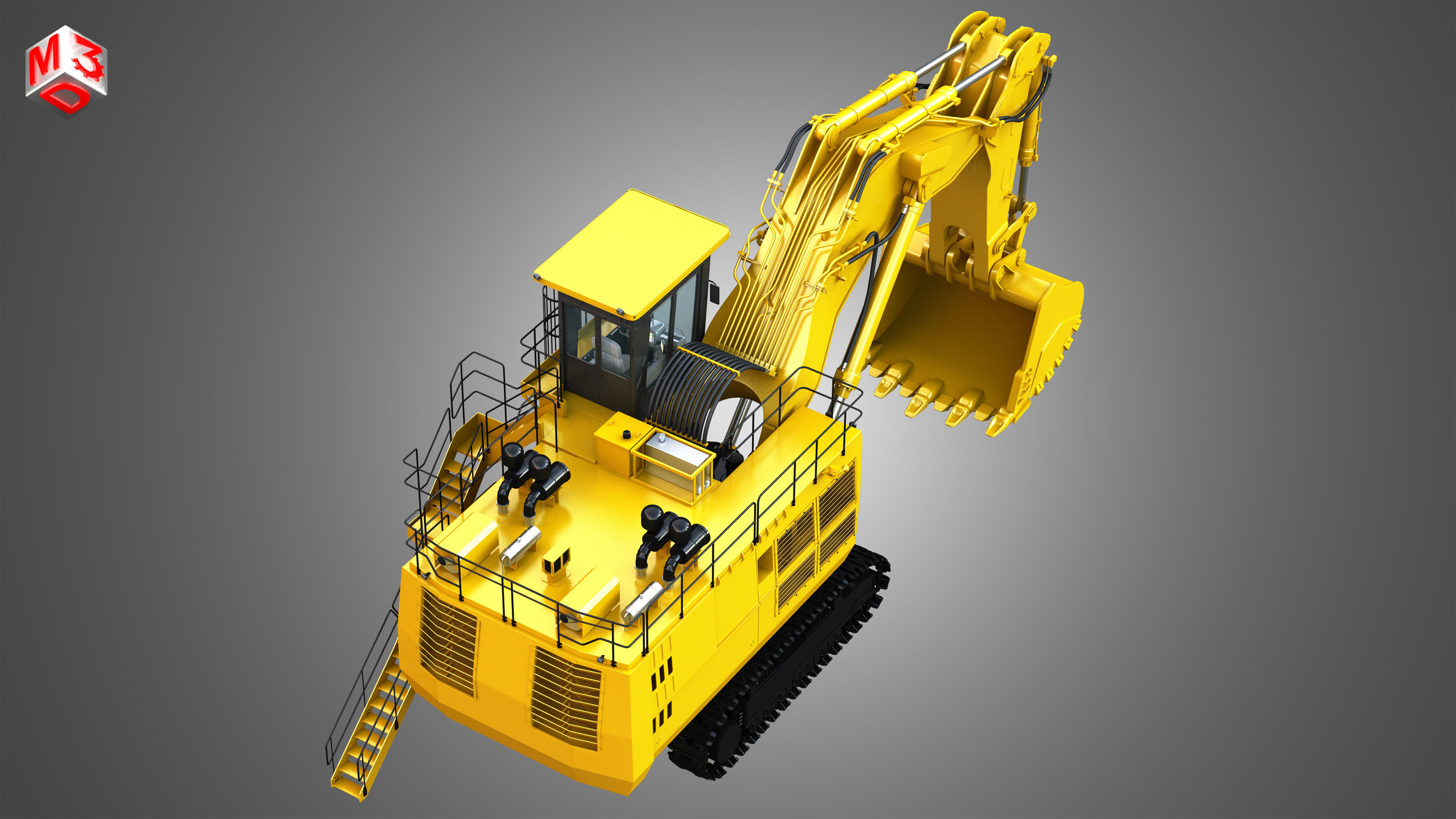 6030 FS - Hydraulic Mining Excavator 3D model_7
