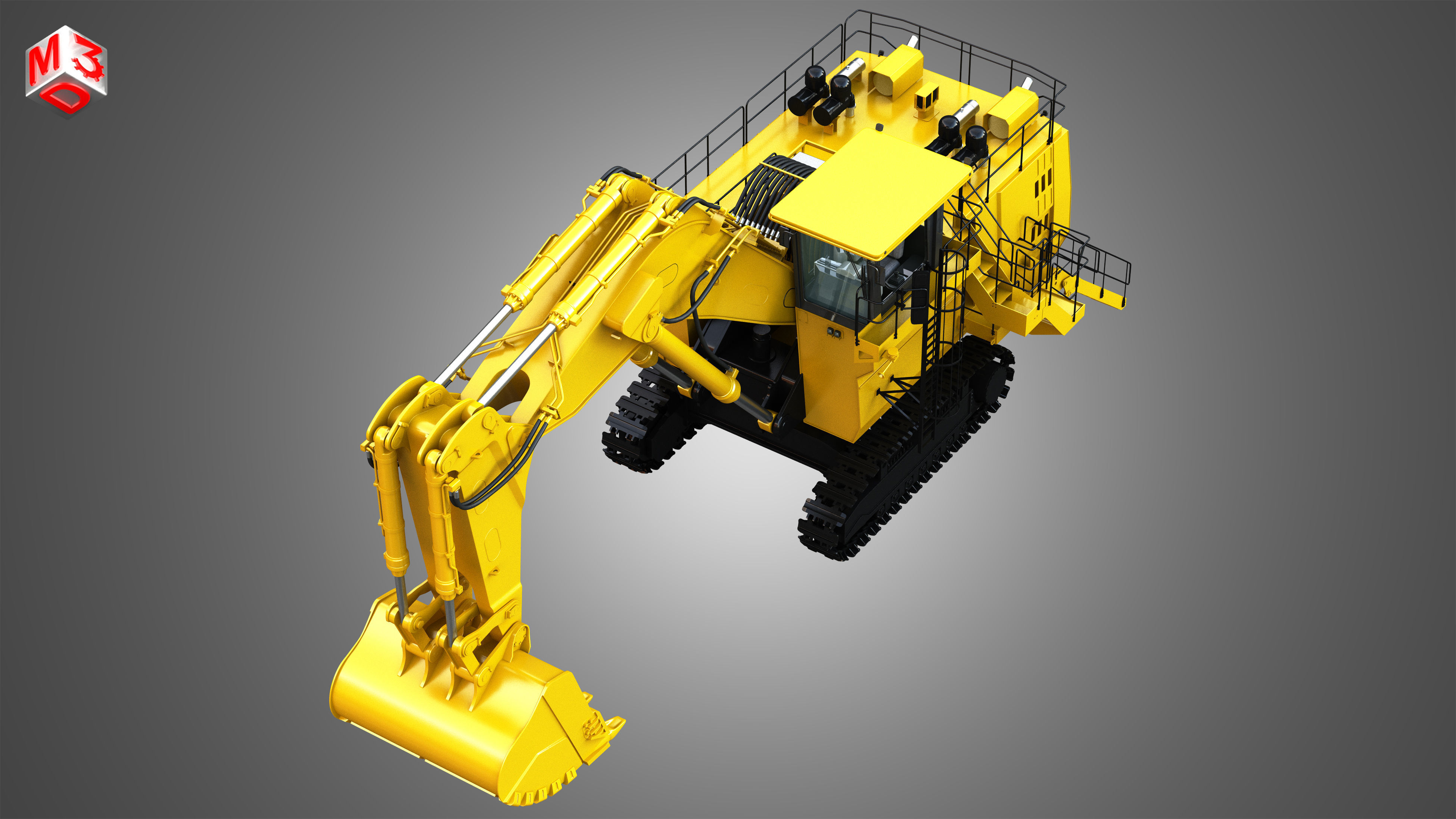 6030 FS - Hydraulic Mining Excavator 3D model_6