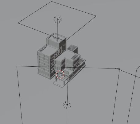 3D isometric low poly building Low-poly 3D model_5