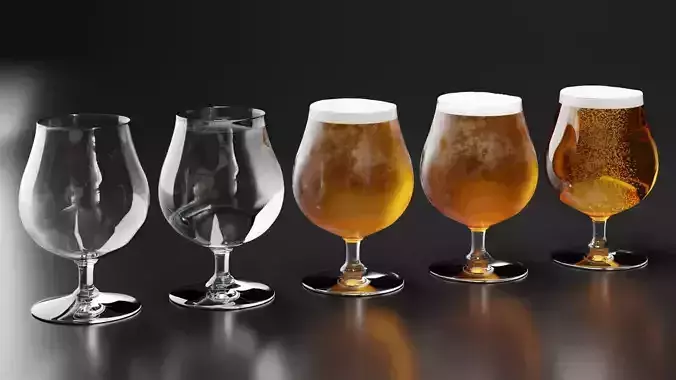 Beer Glass 3 3D model