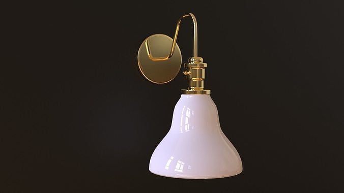 Sconcess wall lamp Low-poly 3D model