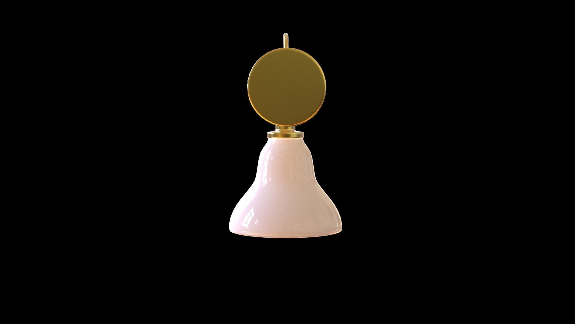Sconcess wall lamp Low-poly 3D model_4