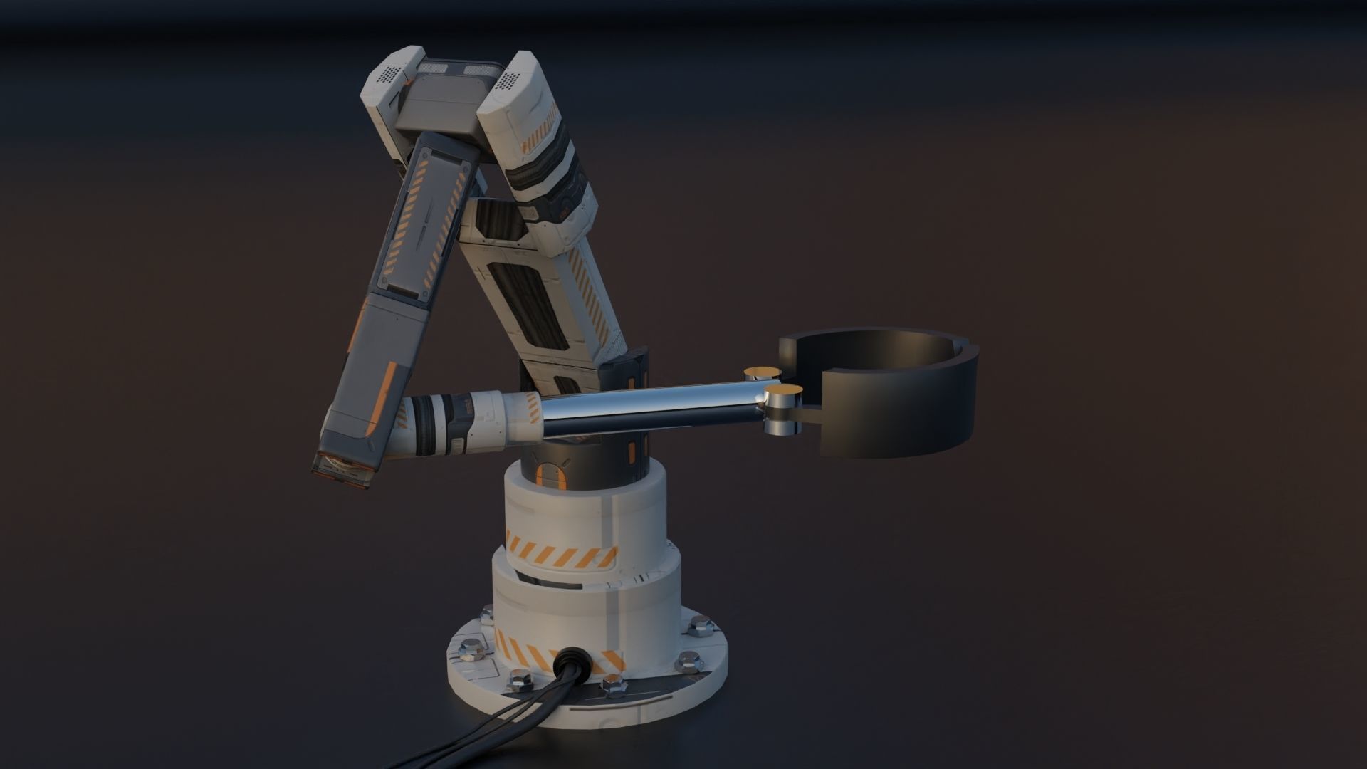 Mechanical Arm free VR / AR / lowpoly 3D model rigged CGTrader
