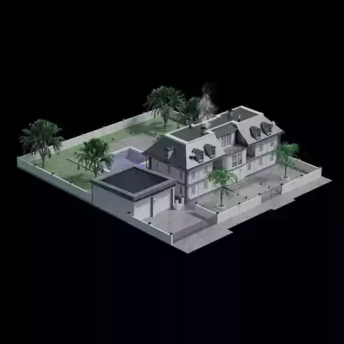 German Villa 3D model