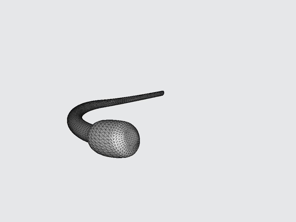Microphone Headset Low-poly 3D model_8