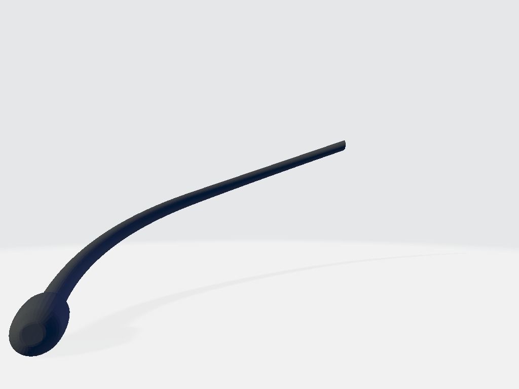 Microphone Headset Low-poly 3D model_6