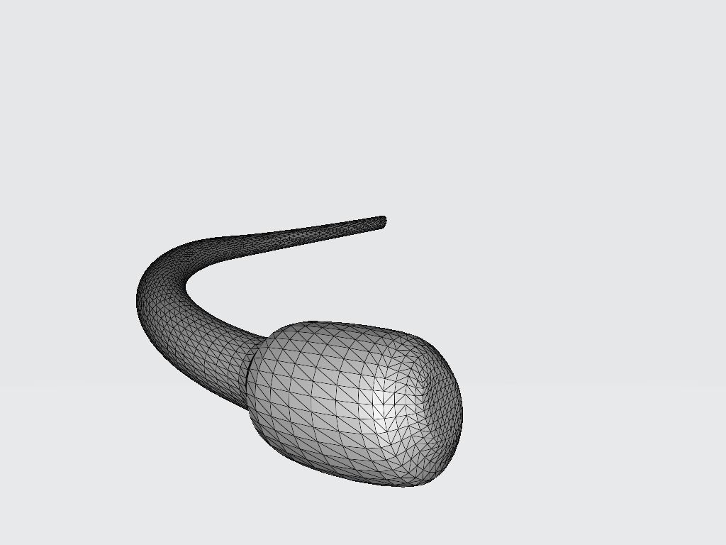 Microphone Headset Low-poly 3D model_11