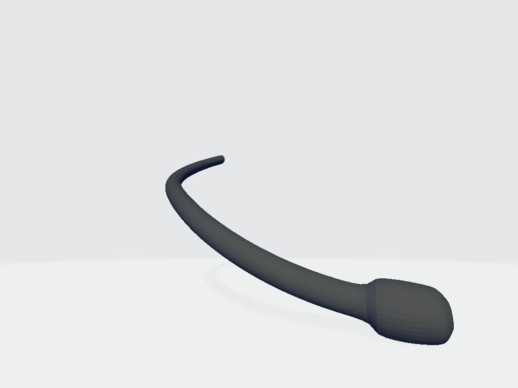 Microphone Headset Low-poly 3D model_7