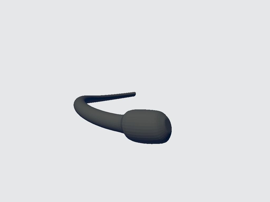 Microphone Headset Low-poly 3D model_2