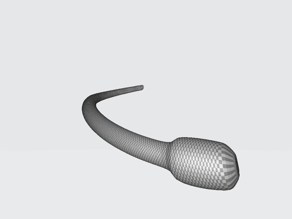 Microphone Headset Low-poly 3D model_20