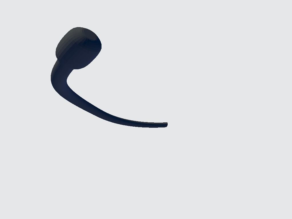 Microphone Headset Low-poly 3D model_4