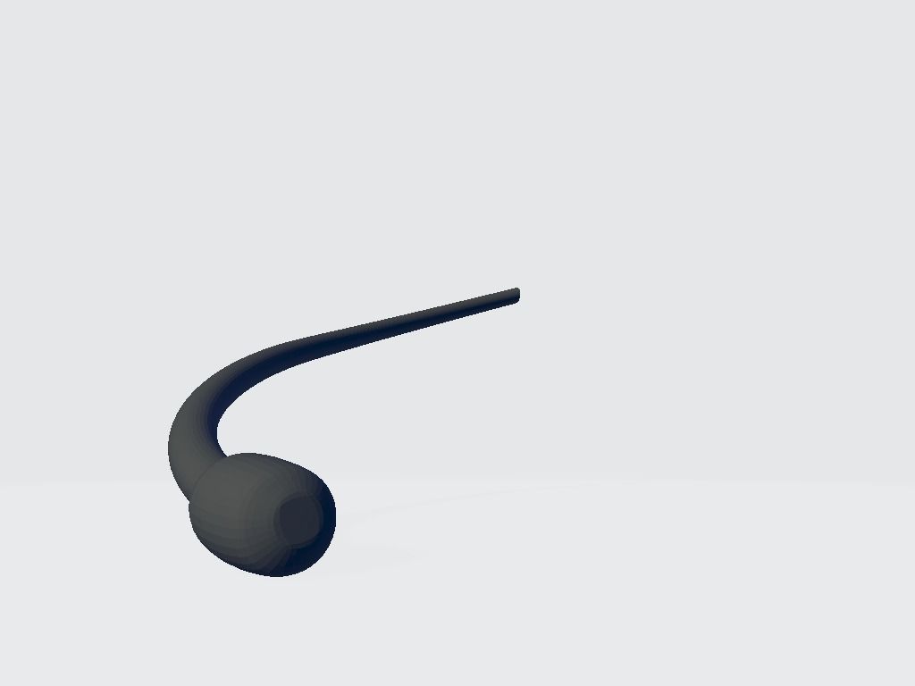 Microphone Headset Low-poly 3D model_3