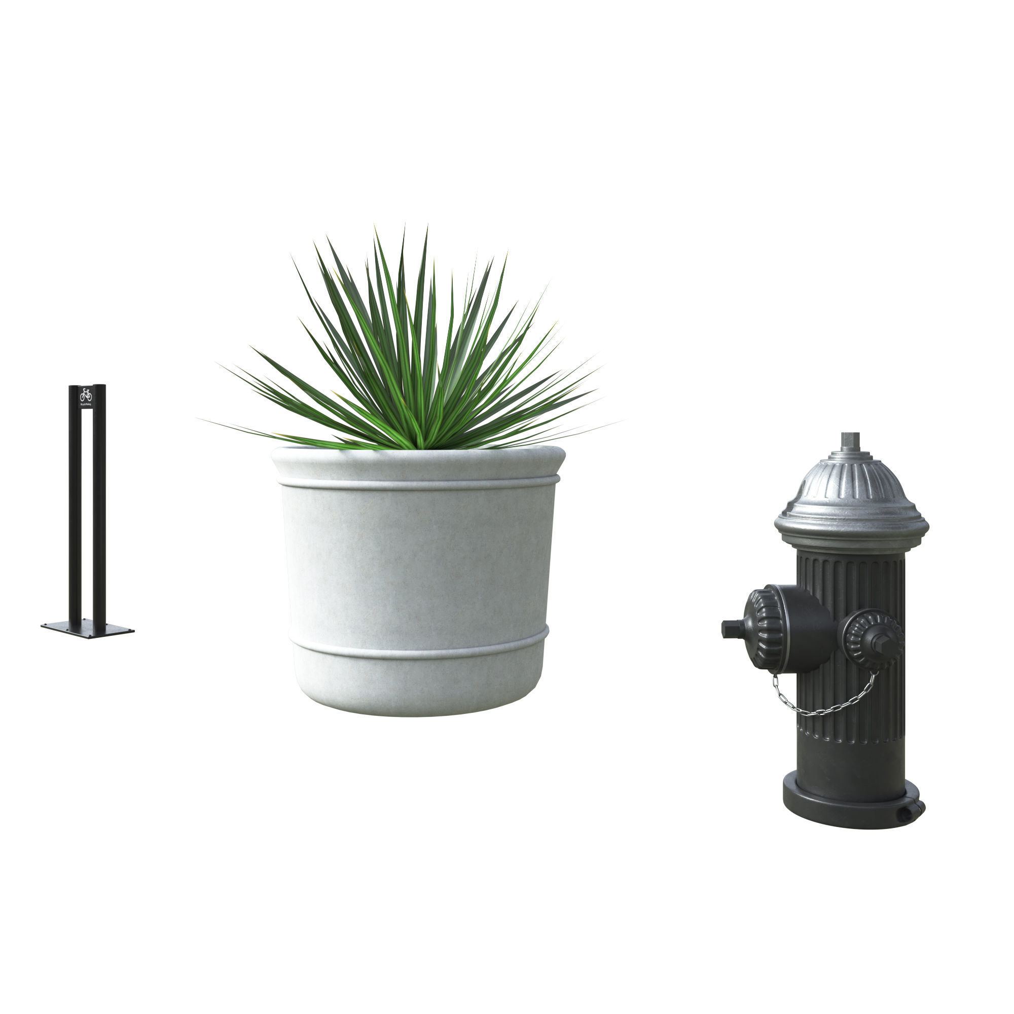 28 Unique New York City props 3D model_14