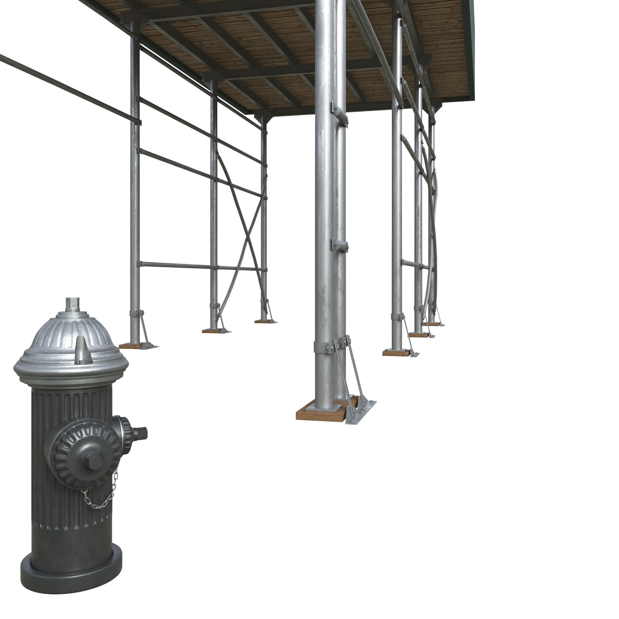 28 Unique New York City props 3D model_15