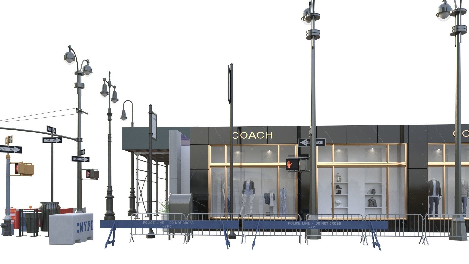 28 Unique New York City props 3D model_73