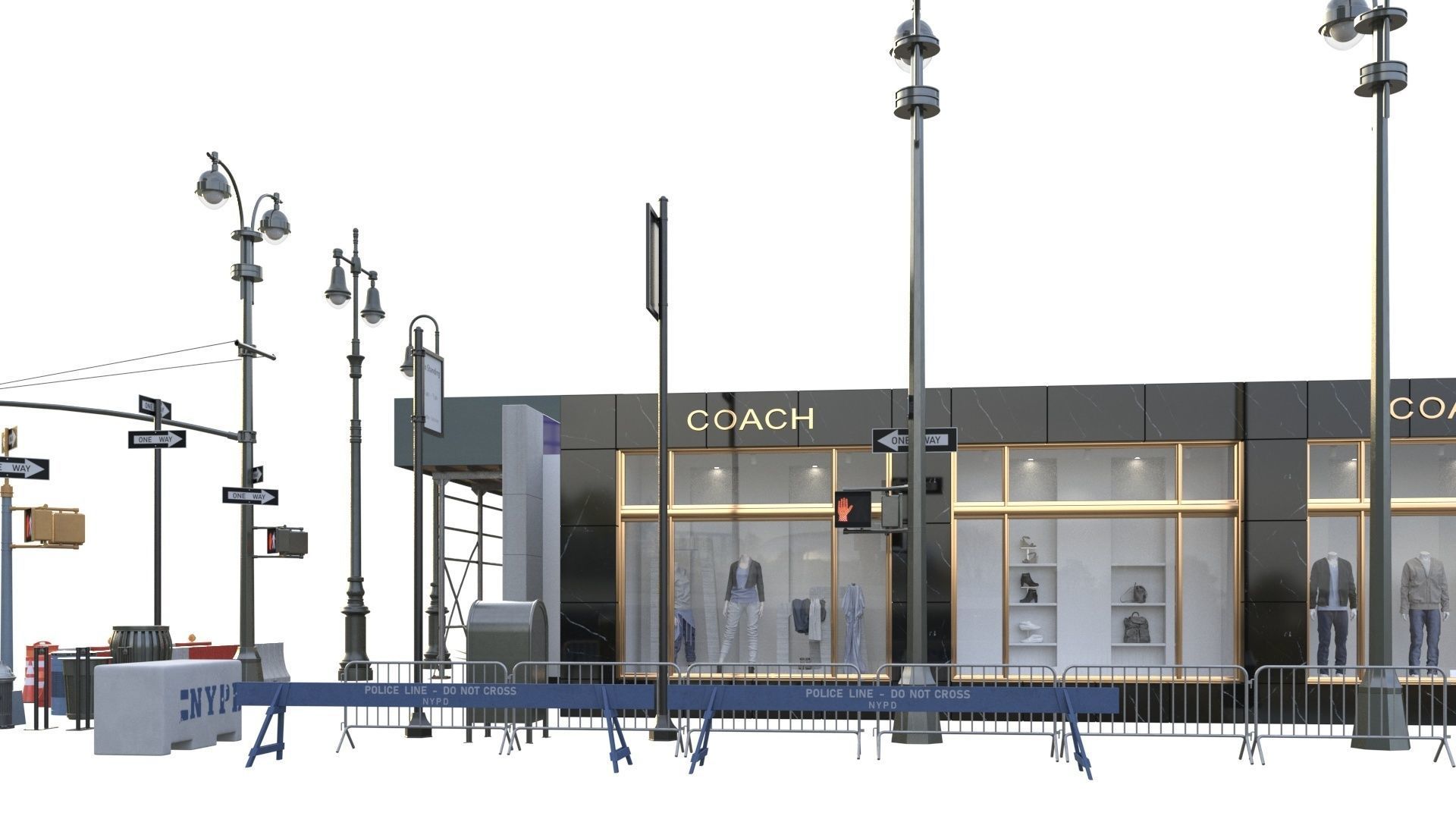 28 Unique New York City props 3D model_75