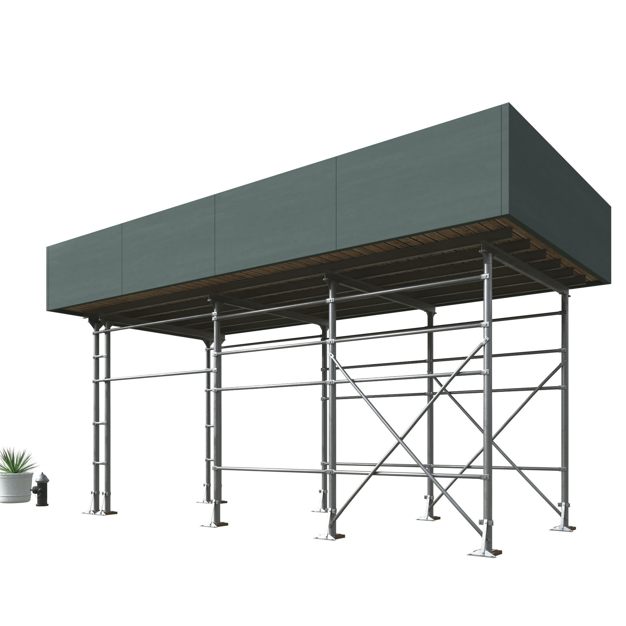 28 Unique New York City props 3D model_13