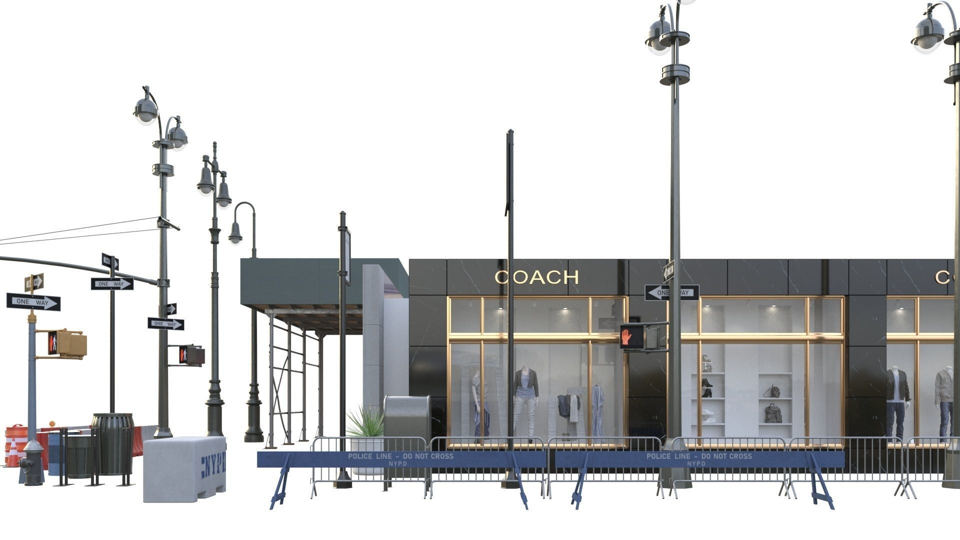 28 Unique New York City props 3D model_72