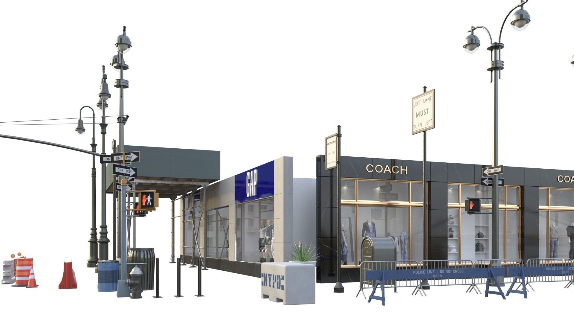 28 Unique New York City props 3D model_58
