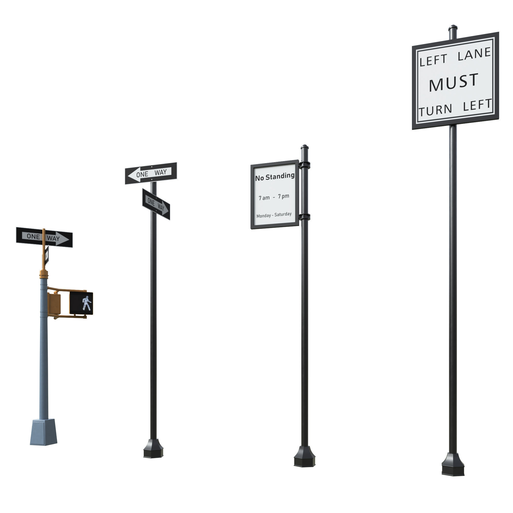 28 Unique New York City props 3D model_35